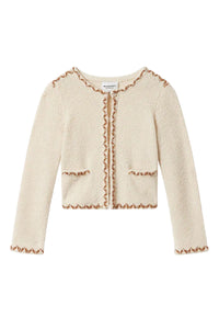 Rochelle Cardigan in Ecru Bronze