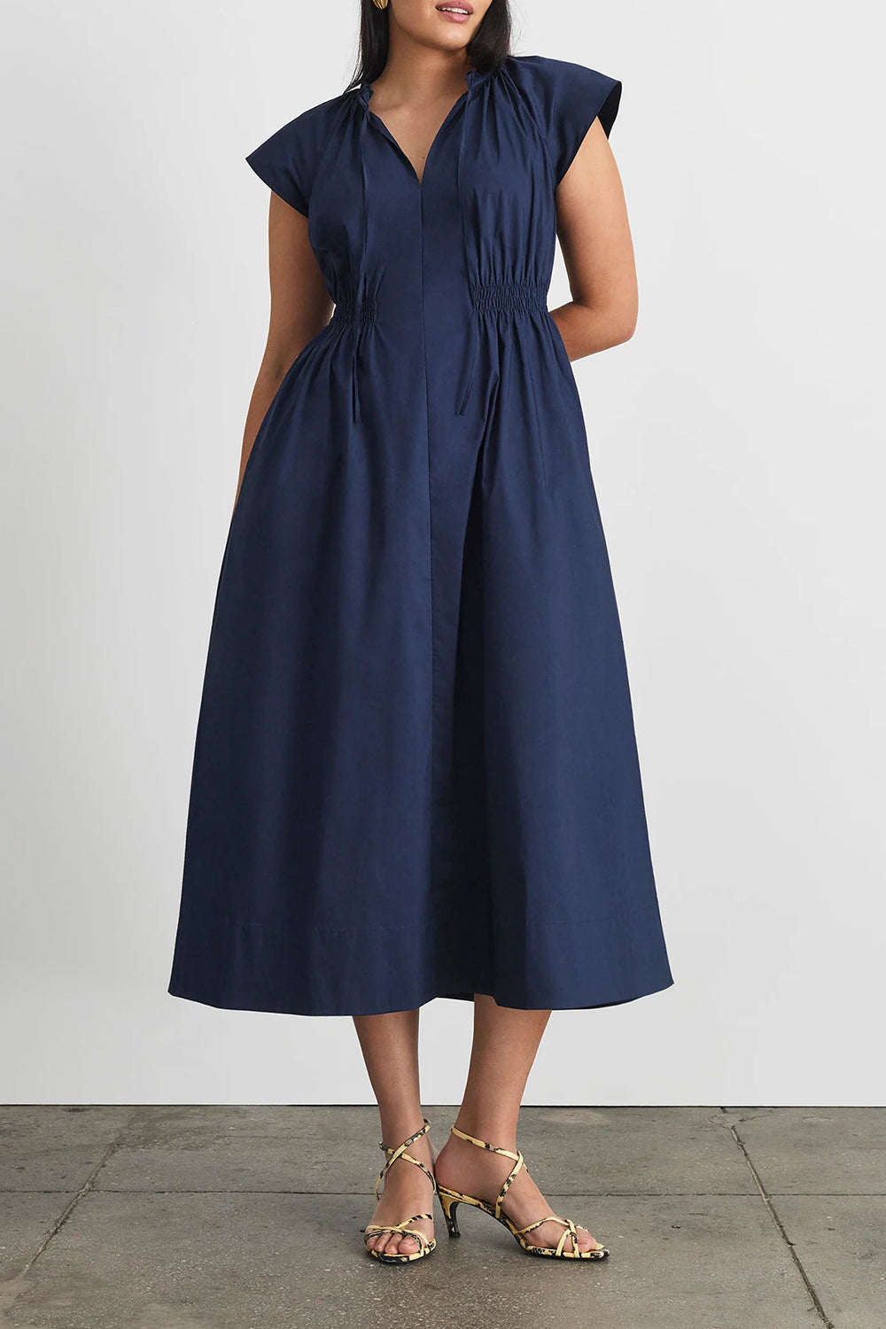 Ivana Dress in Maritime Blue