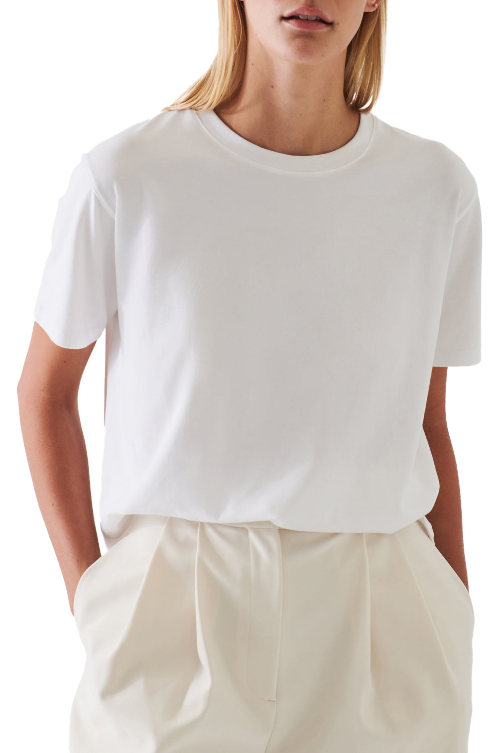 Iconic Boyfriend Crew in White