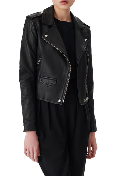Ashville Leather Jacket in Black