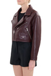 Castilli Cropped Leather Jacket