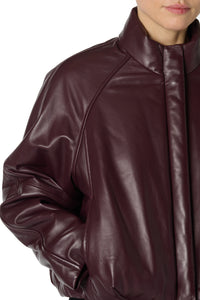 Delta Leather Jacket in Purple