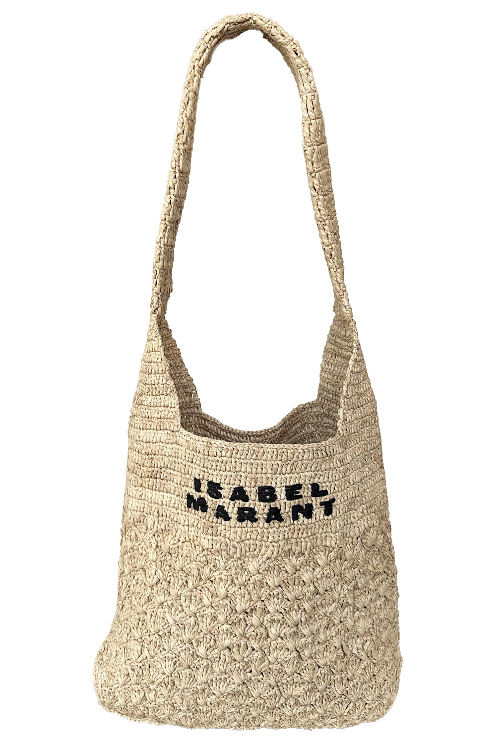 Praia Small Raffia Bag in Natural Black