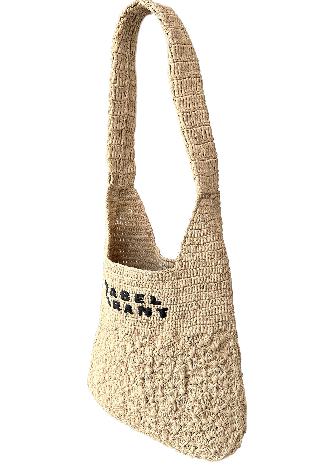 Praia Small Raffia Bag in Natural Black