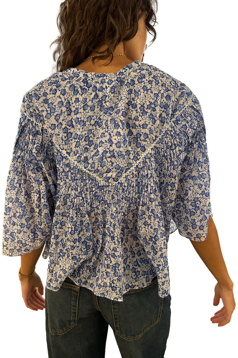 Veelia Top in Blue