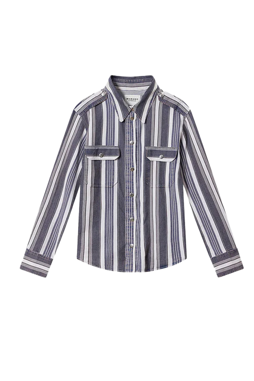 Gelva Shirt in Ecru Blue