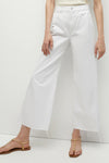Taylor Cropped Wide-Leg Jean in White