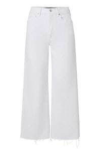 Taylor Cropped Wide-Leg Jean in White