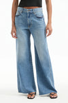 Kasey Mid Rise Wide-Leg Jean in Dusted Glare