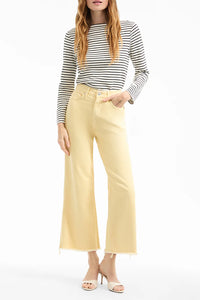 Taylor Cropped Wide-Leg Jean in Chamomile