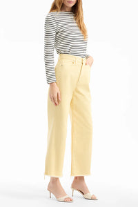 Taylor Cropped Wide-Leg Jean in Chamomile