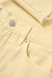 Taylor Cropped Wide-Leg Jean in Chamomile