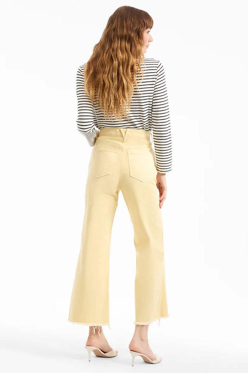 Taylor Cropped Wide-Leg Jean in Chamomile
