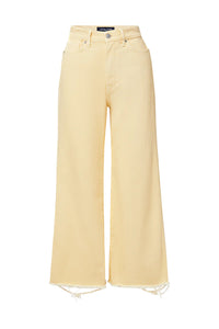 Taylor Cropped Wide-Leg Jean in Chamomile