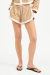 Mulberry Drawstring Short in Stone Khaki