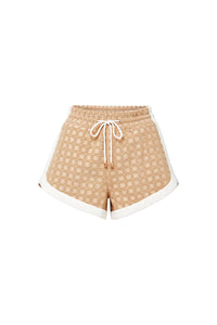 Mulberry Drawstring Short in Stone Khaki