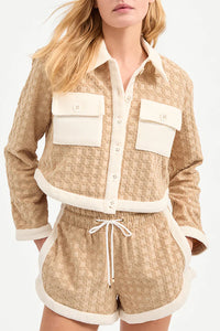 Mulberry Drawstring Short in Stone Khaki