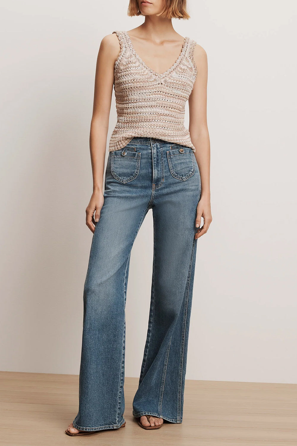 Taylor Godet Wide-Leg Jean in Sneak Peek
