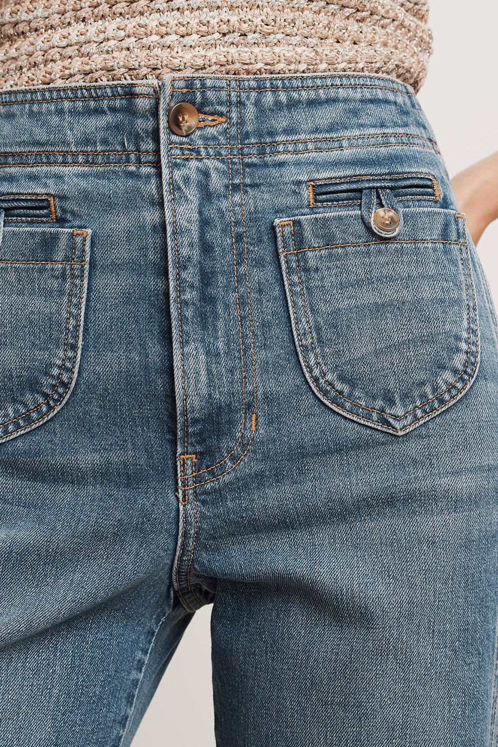 Taylor Godet Wide-Leg Jean in Sneak Peek