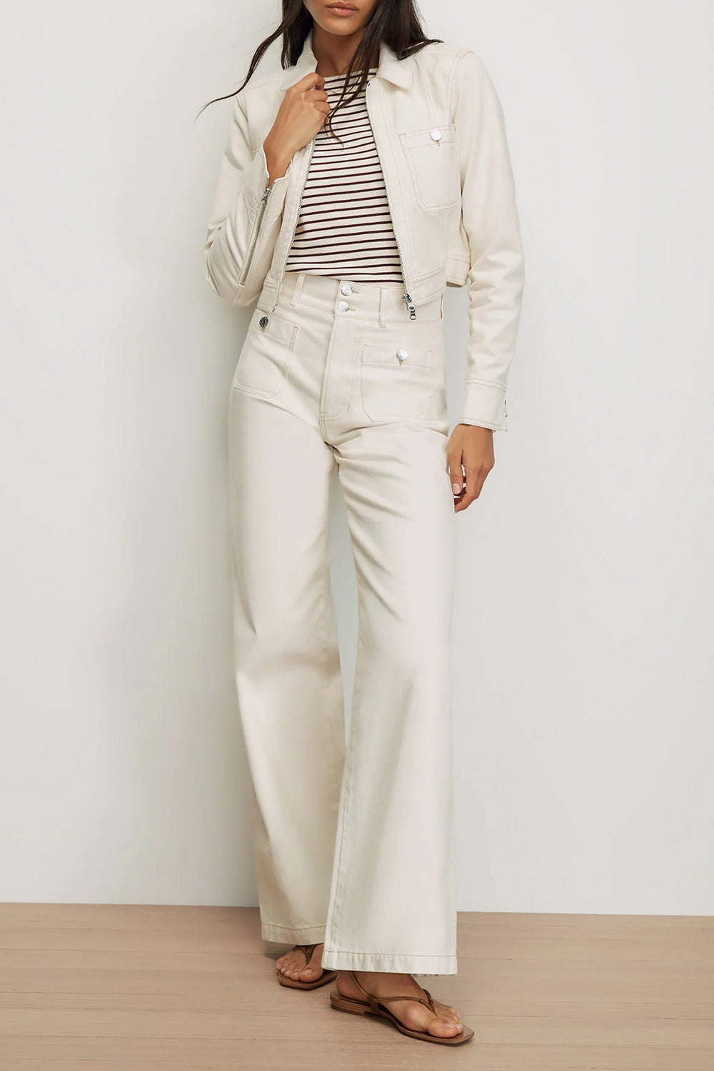 Patty Moto Jacket in Ecru