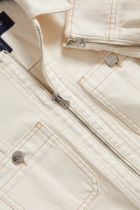 Patty Moto Jacket in Ecru