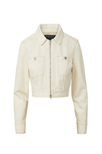 Patty Moto Jacket in Ecru