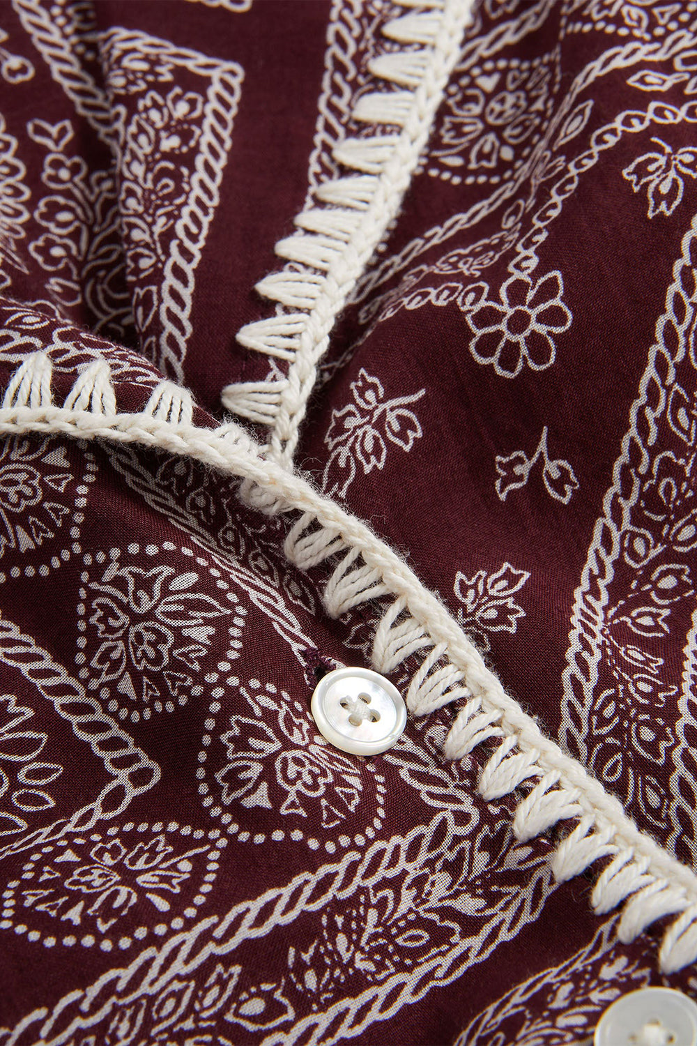 Ilene Button-Down Shirt in Raisin Dove