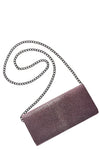 Mara Flat Bottom Clutch in Merlot