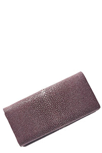 Mara Flat Bottom Clutch in Merlot