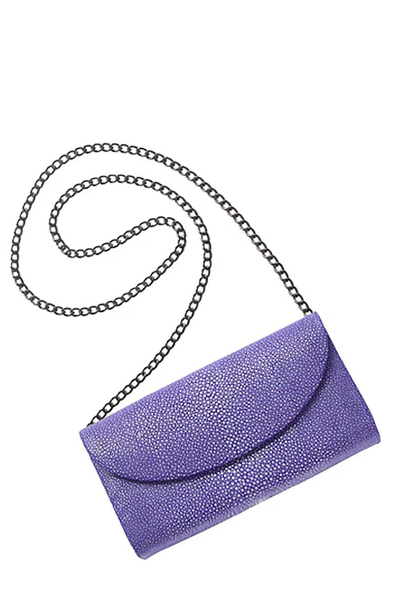 Baby Grande Stingray Clutch in Violet