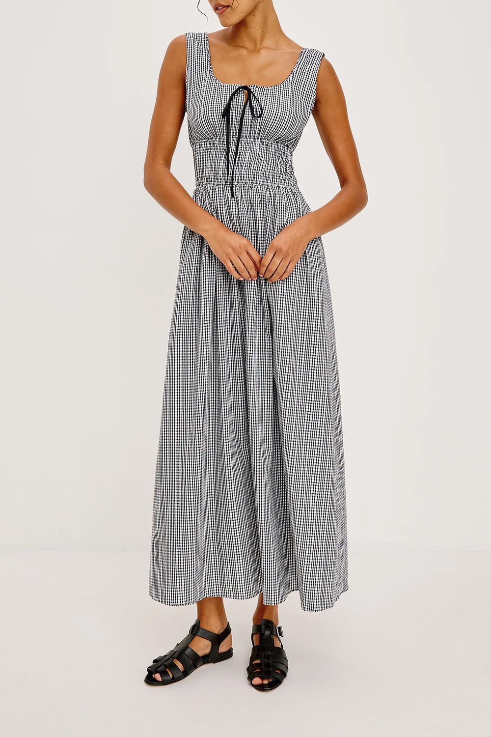Jordie Dress in Black Gingham
