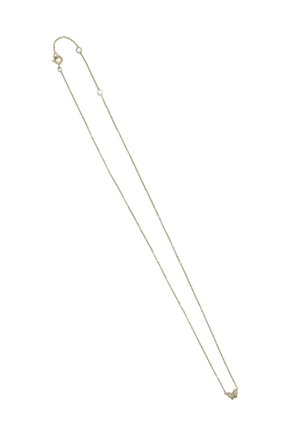 The Jen Collection 14K Yellow Gold Diamond Butterfly