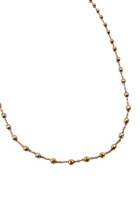 14K Rose Gold Bead Station Choker