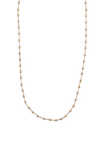 14K Rose Gold Bead Station Choker