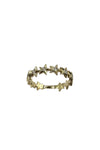 14K Yellow Gold Star Round Cut Diamond Ring Size 6.5