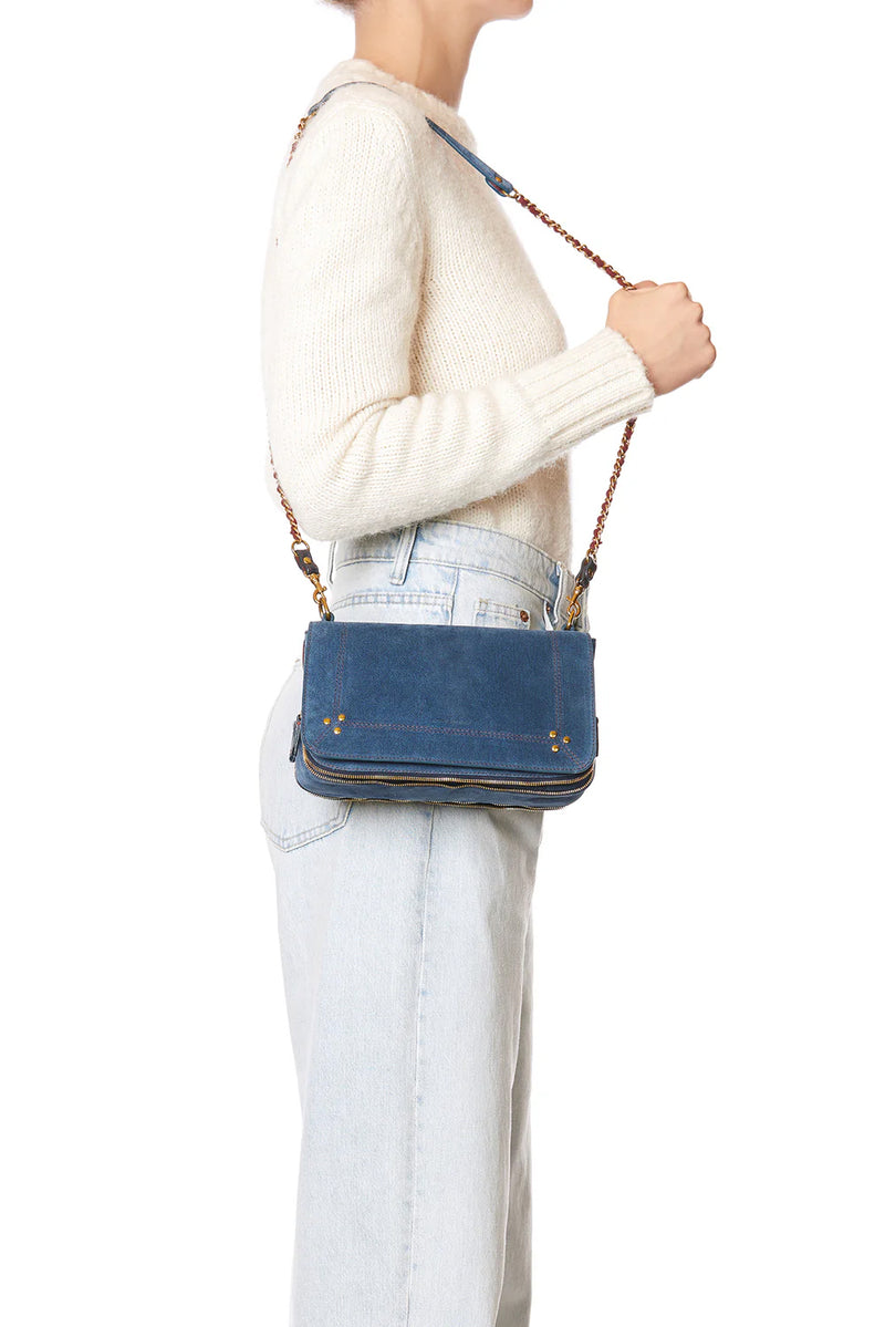 Bobi in Split Suede Jeans