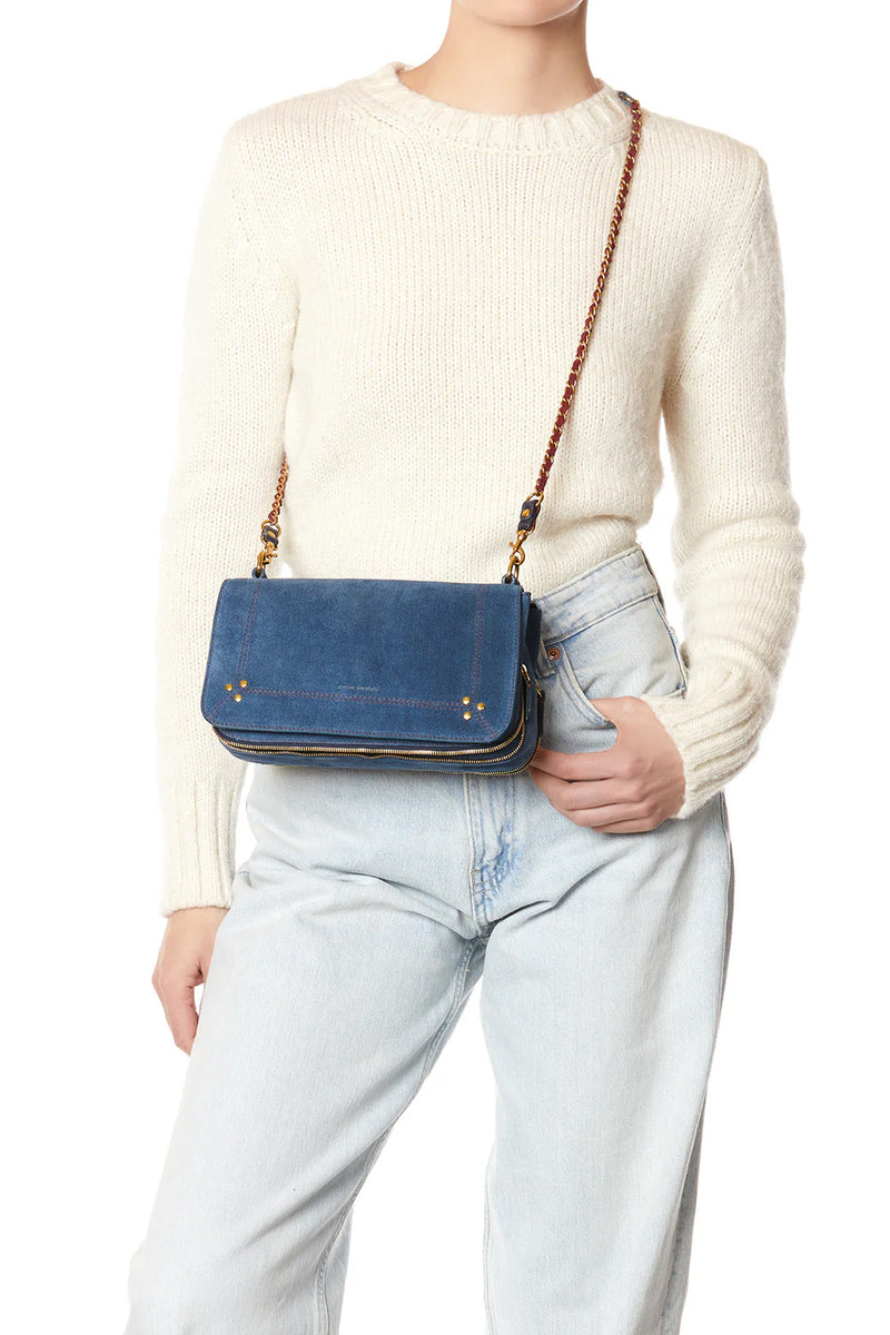 Bobi in Split Suede Jeans