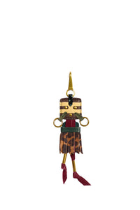 Michel Charm Keychain in Multi Leo