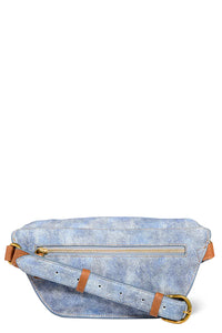 Lino Banane Belt Bag in Washed Jean's Split Suede