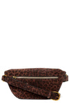 Lino Banane Belt Bag in Imprimé Léopard Naturel Split Suede