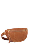 Lino Banane Belt Bag in Split Suede Caramel