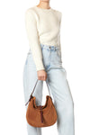 Luis Bag in Split Suede Caramel