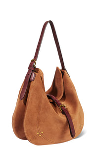 Luis Bag in Split Suede Caramel