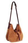 Luis Bag in Split Suede Caramel