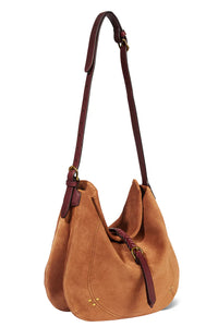 Luis Bag in Split Suede Caramel