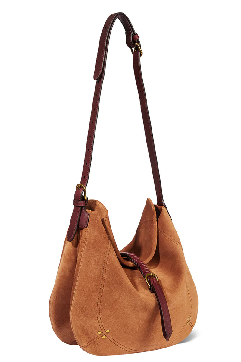 Luis Bag in Split Suede Caramel