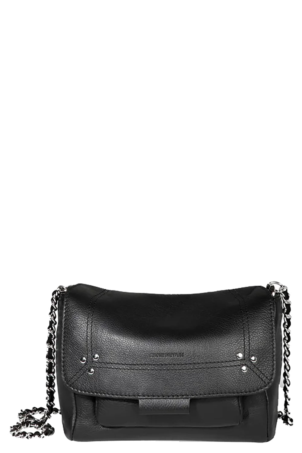 Lulu S in Noir Silver Calfskin
