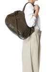 Roger Tote in Lambskin Kaki