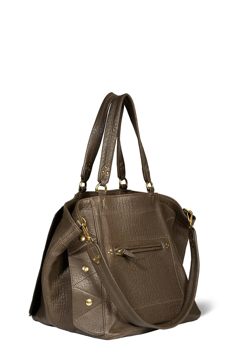 Roger Tote in Lambskin Kaki