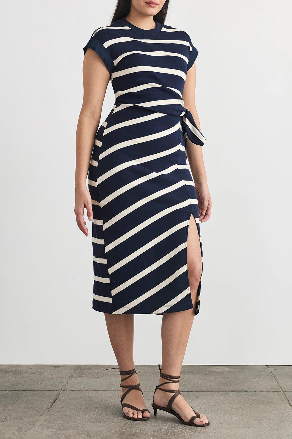 Kovi Dress in Maritime Blue Cream